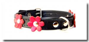 Lederhalsband FLOWER Gr.2 RESTPOSTEN