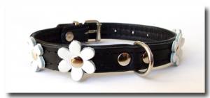 Lederhalsband FLOWER Gr.3 RESTPOSTEN