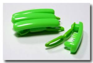 Hunde Plastik-Spangen Set * GREEN *