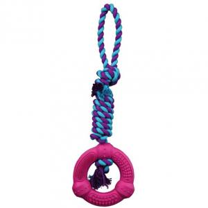 Hunde Denta Fun Spieltau mit Ring aus Naturgummi