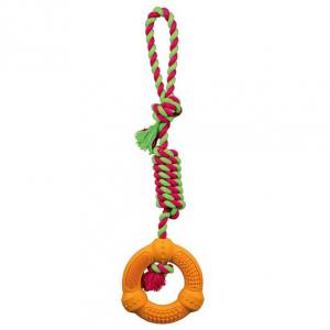 Hunde Denta Fun Spieltau mit Ring aus Naturgummi