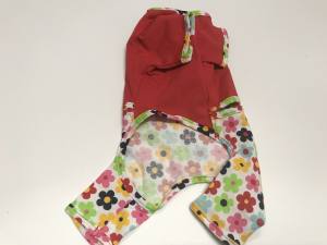 Hausanzug Pyjama Jogginganzug RED FLOWER Gr.S Einzelstück