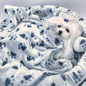 Hundebett,Kuschelnest DREAMLAND BLUE