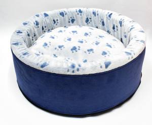 Hundebett,Kuschelnest DREAMLAND BLUE