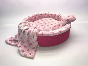 Hundebett,Kuschelnest DREAMLAND PINK Gr.2